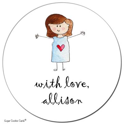 Sugar Cookie Gift Stickers - Kid 2